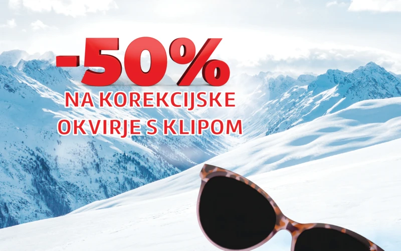 Optocenter | Optika Minus 50 - Akcija clip-on očala 